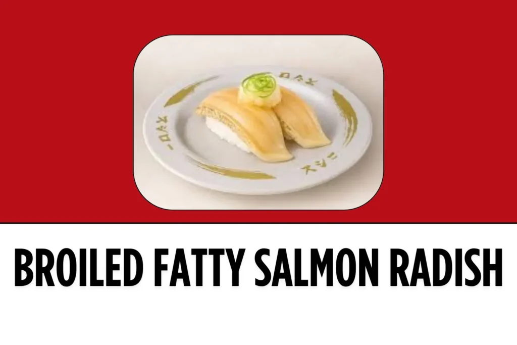 A Sushiro Singapore Nigiri Menu DIsh Broiled Fatty Salmon Radish image