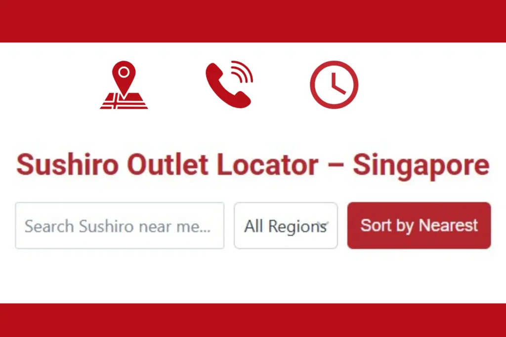 Image of Sushiro Outlet Locator Singapore Page